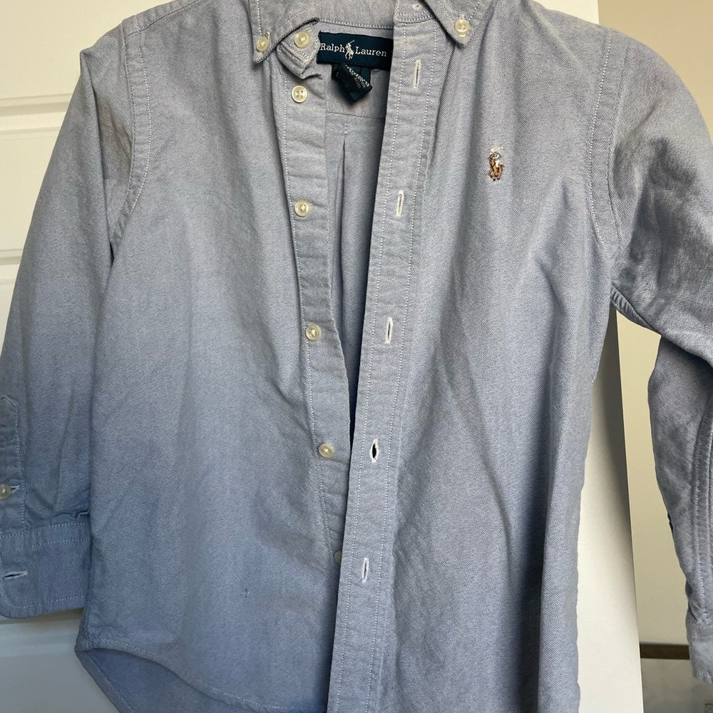 Boys Ralph Lauren Blue Shirt